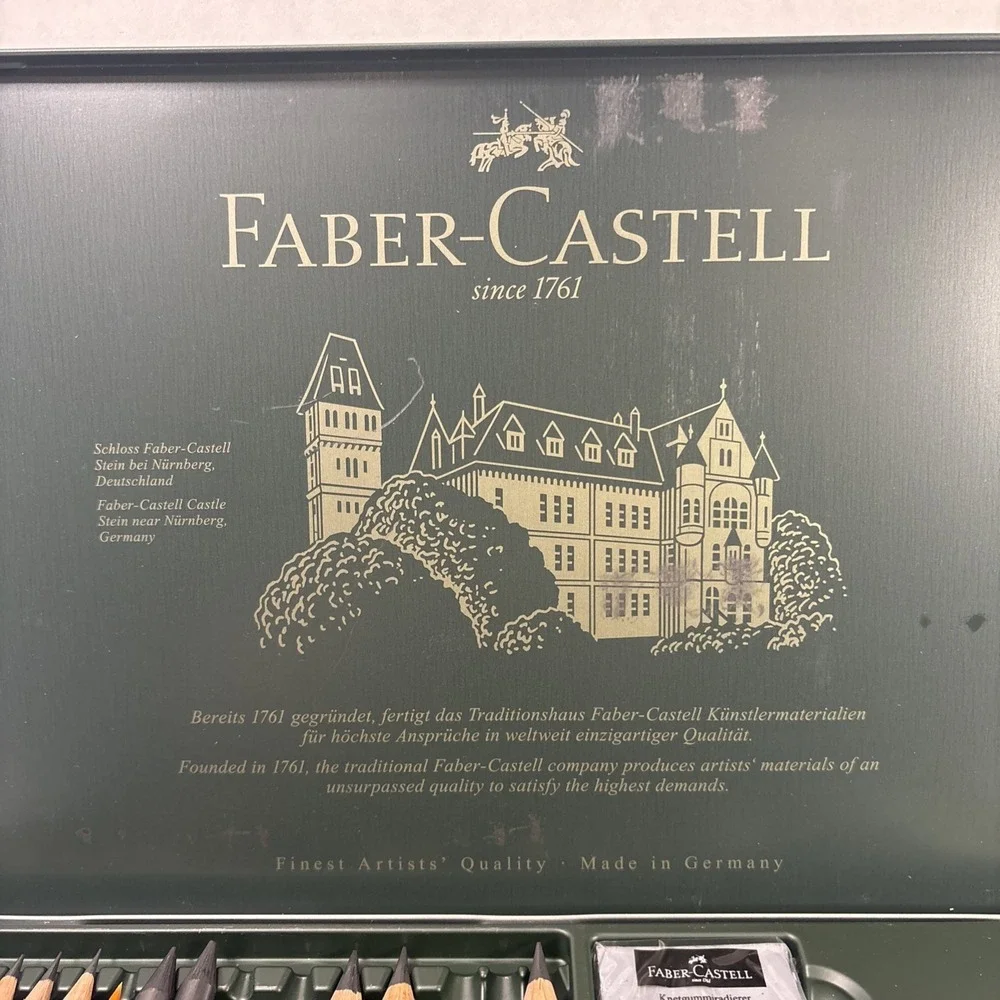 New Faber-Castell 26 Pitt Artists' Graphite Pencils Tin – Some Missing